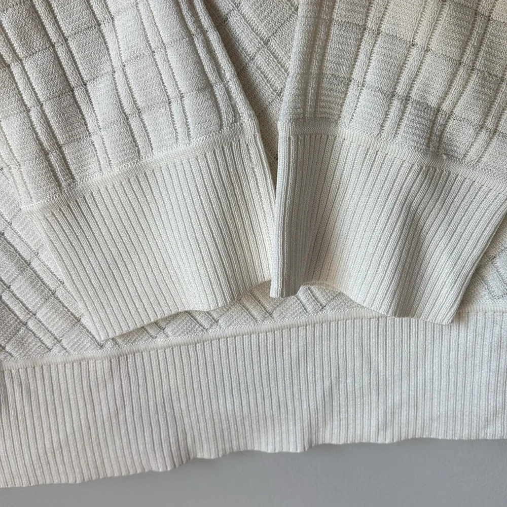 St John One button Cream cardigan size M